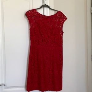 Red lace dress only worn twice - great condition